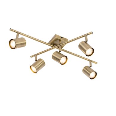 Plafonnier Moderne En Bronze 5 Lumières Réglable Rectangulaire - Jeana Plafonnier Moderne En Bronze 5 Lumières Réglable Rectangulaire - Jeana