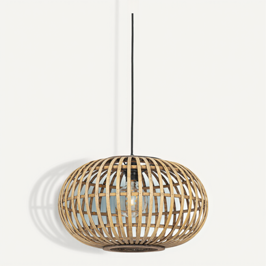 Lampe à Suspension Orientale Bambou 44 Cm - Amira Lampe à Suspension Orientale Bambou 44 Cm - Amira