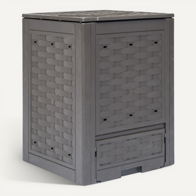 Composteur De Jardin Marron 60x60x83 Cm 300 L Plastique Rotin Composteur De Jardin Marron 60x60x83 Cm 300 L Plastique Rotin