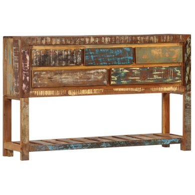 Buffet 120x30x75 Cm Bois De Récupération Solide
