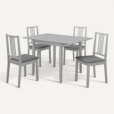 Mobilier De Salle À Manger 5 Pièces Mdf Gris Mobilier De Salle À Manger 5 Pièces Mdf Gris