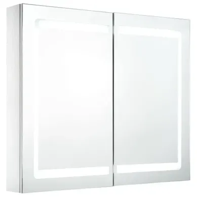 Miroir De Salle De Bain LED Avec Armoire De Rangement éclairage écoénergétique 80x12,2x68 Cm Miroir De Salle De Bain LED Avec Armoire De Rangement éclairage écoénergétique 80x12,2x68 Cm