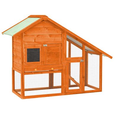 Clapier Pour Lapin Avec Toit Imperméable et Plateau Amovible 140x63x120cm Bois De Sapin Solide Clapier Pour Lapin Avec Toit Imperméable et Plateau Amovible 140x63x120cm Bois De Sapin Solide