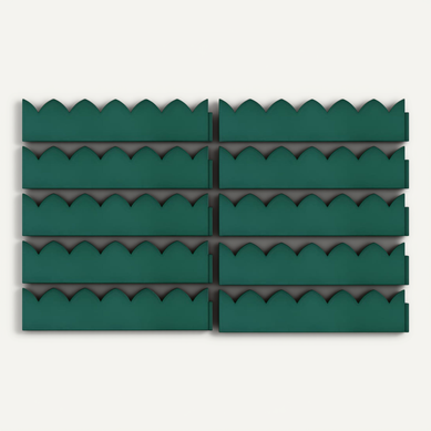 Bordures De Jardin 10 Pièces Vert 65x15 Cm Pp