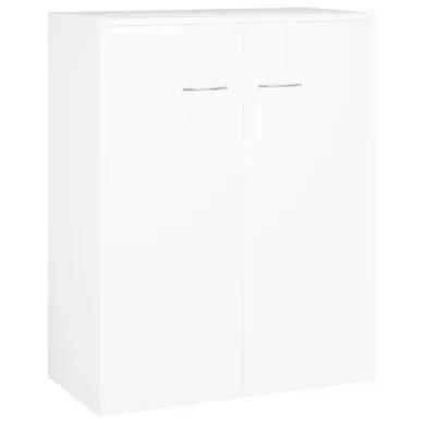 Buffet Blanc 60x30x75 Cm Avec 2 Portes Style Moderne Buffet Blanc 60x30x75 Cm Avec 2 Portes Style Moderne