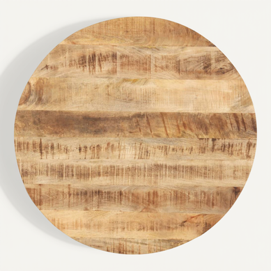 Dessus De Table Bois De Manguier Solide Rond 25-27 Mm 70 Cm Dessus De Table Bois De Manguier Solide Rond 25-27 Mm 70 Cm