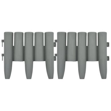 Bordures De Pelouse 36 Pièces Gris 10 M Pp