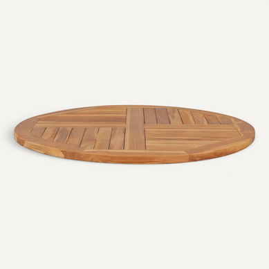 Dessus De Table Bois De Teck Solide Rond 2,5 Cm 90 Cm Dessus De Table Bois De Teck Solide Rond 2,5 Cm 90 Cm