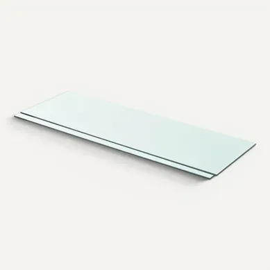 Panneaux D'étagère 2 Pièces Verre Transparent 80 X 25 Cm Panneaux D'étagère 2 Pièces Verre Transparent 80 X 25 Cm