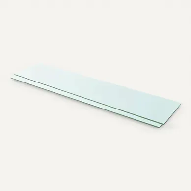 Panneaux D'étagère 2 Pièces Verre Transparent 110 X 25 Cm Panneaux D'étagère 2 Pièces Verre Transparent 110 X 25 Cm