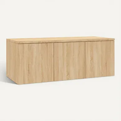Meuble TV 3 Tiroirs Chêne Sonoma 80 X 34 X 30 Cm Meuble TV 3 Tiroirs Chêne Sonoma 80 X 34 X 30 Cm