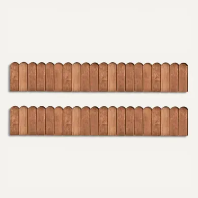 Rouleaux De Bordure 2 Pièces 120 Cm Bois De Pin Imprégné