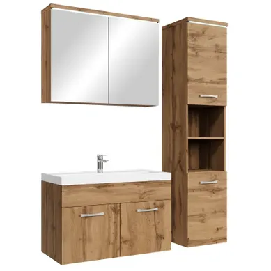 Meuble De Salle De Bain De Paso 80 X 40 Cm Lavabo Chene – Armoire De Rangement Meuble Lavabo Meuble De Salle De Bain De Paso 80 X 40 Cm Lavabo Chene – Armoire De Rangement Meuble Lavabo