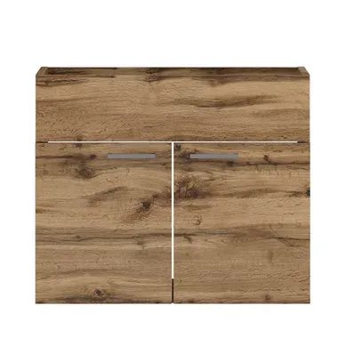 Meuble De Salle De Bain Colorado 60 X 46 X 52 Cm – Chêne – Meuble Suspendu à 2 Portes