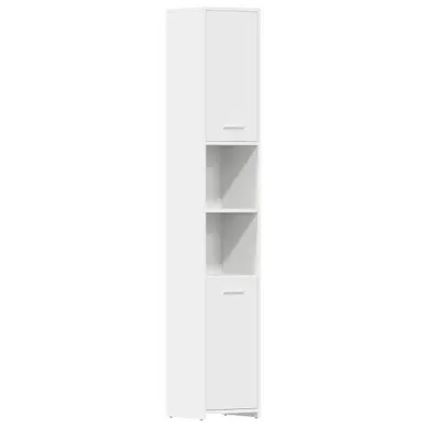Colonne De Salle De Bain Blanc 30x30x183,5 Cm Aggloméré Colonne De Salle De Bain Blanc 30x30x183,5 Cm Aggloméré