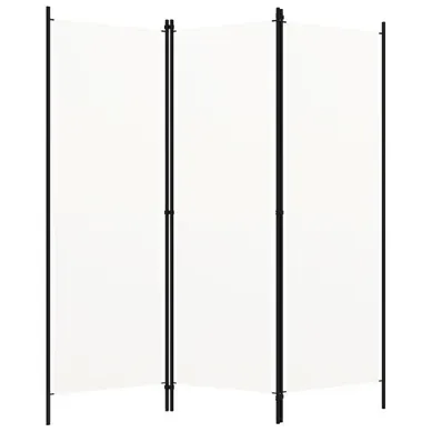 Cloison De Séparation 3 Panneaux Blanc 150x180 Cm Cloison De Séparation 3 Panneaux Blanc 150x180 Cm