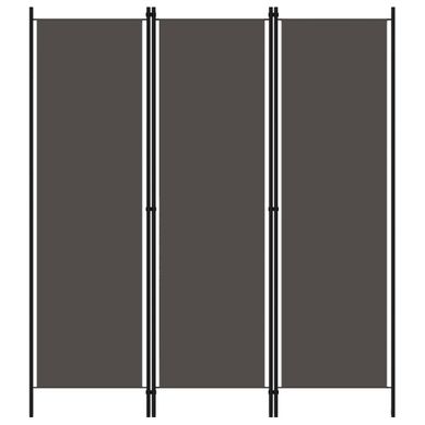 Paravent Pliable En Tissu à 3 Panneaux Anthracite 150 X 180 Cm Paravent Pliable En Tissu à 3 Panneaux Anthracite 150 X 180 Cm