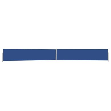 Auvent Latéral Rétractable De Patio 140x1200 Cm Bleu