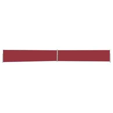 Auvent Latéral Rétractable De Patio 140x1200 Cm Rouge