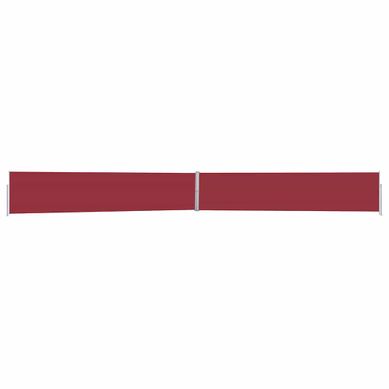 Auvent Latéral Rétractable De Patio 170x1200 Cm Rouge