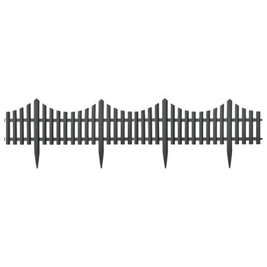 Bordures De Pelouse 17 Pièces Anthracite 10 M Pp