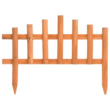 Bordure De Jardin 10 Pièces Bois De Sapin 4,4 M