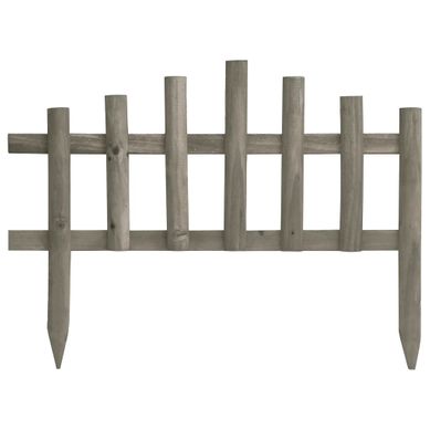 Bordure De Jardin 10 Pièces Bois De Sapin 4,4 M
