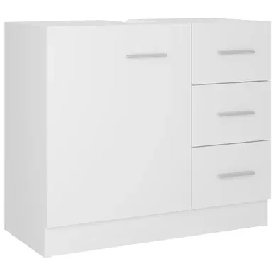 Armoire D'évier Blanc 63x30x54 Cm Aggloméré Armoire D'évier Blanc 63x30x54 Cm Aggloméré