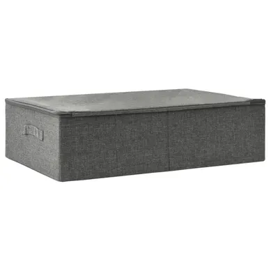 Boîte De Rangement Pliable Avec Poignée Tissu Durable Anthracite 70 X 40 X 18 Cm Boîte De Rangement Pliable Avec Poignée Tissu Durable Anthracite 70 X 40 X 18 Cm