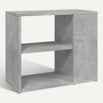 Meuble De Rangement Gris Béton 60x30x50 Cm Aggloméré