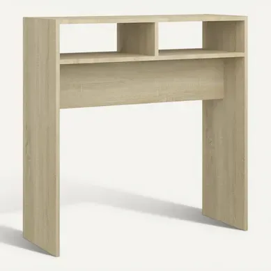 Table Console Chêne Sonoma 78x30x80 Cm Aggloméré Table Console Chêne Sonoma 78x30x80 Cm Aggloméré