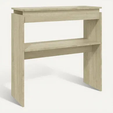 Table Console Chêne Sonoma 80x30x80 Cm Aggloméré Table Console Chêne Sonoma 80x30x80 Cm Aggloméré
