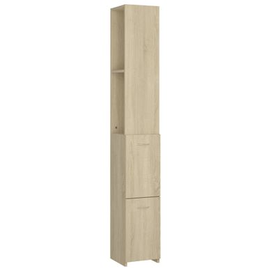 Armoire De Salle De Bain Avec étagères Réglables Chêne Sonoma 25x26,5x170 Cm Bois Composé Armoire De Salle De Bain Avec étagères Réglables Chêne Sonoma 25x26,5x170 Cm Bois Composé