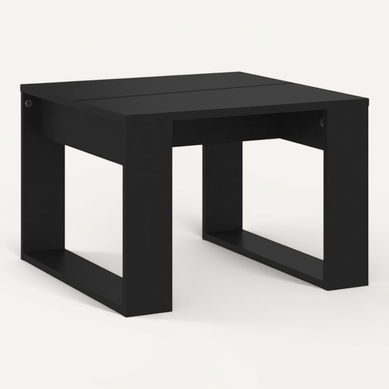 Table D'appoint Noir 50x50x35 Cm Aggloméré