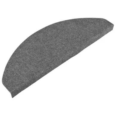 Tapis D'escalier Autocollants 15 Pièces 65x22,5x3,5 Cm Gris