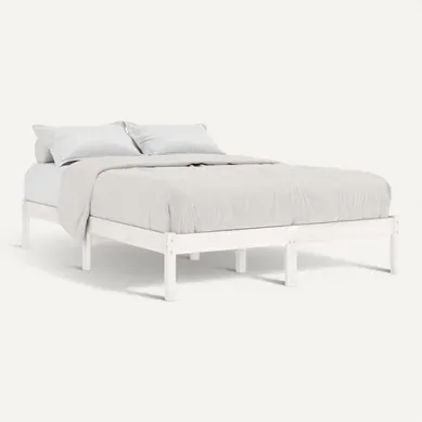 Cadre De Lit Lot 1 Bois Massif Pin Blanc 140x200 Cm Simple Robuste Cadre De Lit Lot 1 Bois Massif Pin Blanc 140x200 Cm Simple Robuste
