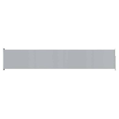 Auvent Latéral Rétractable De Patio 117x600 Cm Gris