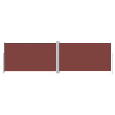 Auvent Latéral Rétractable Marron 180x600 Cm