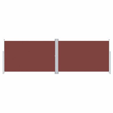 Auvent Latéral Rétractable Marron 200x600 Cm