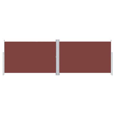 Auvent Latéral Rétractable Marron 220x600 Cm