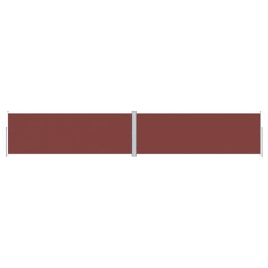 Auvent Latéral Rétractable Marron 180x1000 Cm