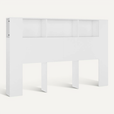 Armoire De Tête De Lit Blanc 160x18,5x104,5 Cm Armoire De Tête De Lit Blanc 160x18,5x104,5 Cm