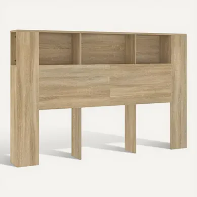 Armoire De Tête De Lit Chêne Sonoma 160x18,5x104,5 Cm Armoire De Tête De Lit Chêne Sonoma 160x18,5x104,5 Cm