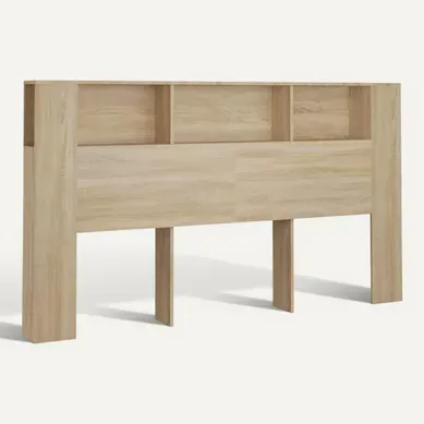 Table De Chevet 180x18,5x104,5 Cm Chêne Sonoma Avec Tiroirs Design Contemporain Pour Chambre