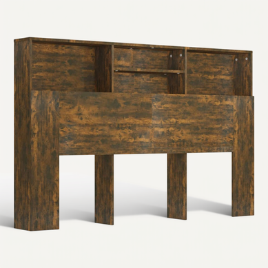 Armoire De Tête De Lit Chêne Fumé 160x19x103,5 Cm Armoire De Tête De Lit Chêne Fumé 160x19x103,5 Cm