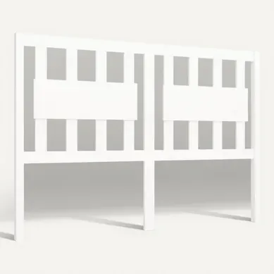 Tête De Lit Blanc 140,5x4x100 Cm Bois Massif De Pin