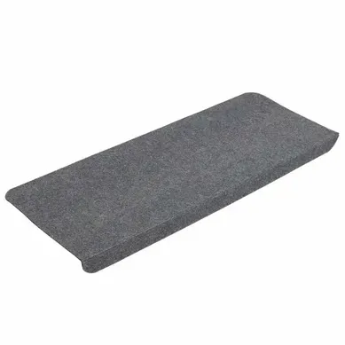 Tapis D'escalier Autocollants 15 Pièces 65x24,5x3,5 Cm Gris