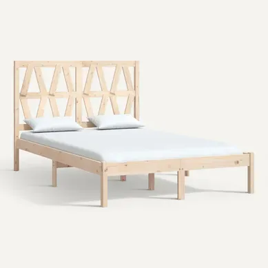 Cadre De Lit Bois De Pin Massif 140x200 Cm