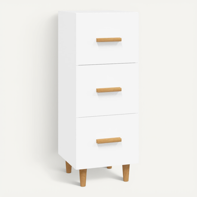 Buffet Blanc 34,5x34x90 Cm Bois Contreplaqué Buffet Blanc 34,5x34x90 Cm Bois Contreplaqué
