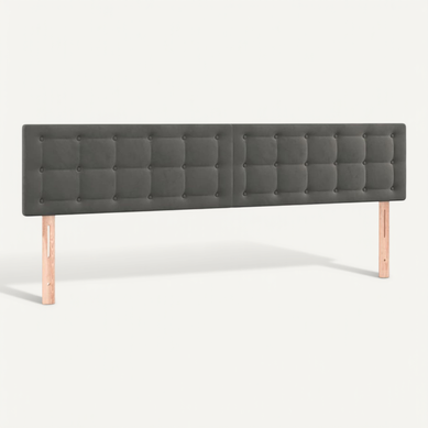 Têtes De Lit 2 PCs Gris Foncé 90x5x78/88 Cm Velours Têtes De Lit 2 PCs Gris Foncé 90x5x78/88 Cm Velours